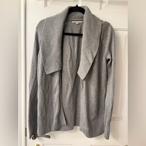 GAP Gray Cardigan Sweater with Shawl Collar